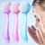 3 Pieces Facial Cleansing Brush Acrylic Handle Face Scrubbers Soft Bristle Exfoliator Cleaner Brush Scrub Exfoliating Facial Brush for Face Care Makeup Skincare Removal (Pink, Purple, Blue) Blue,white,pink,purple
