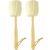 2-Pack Natural Loofah Exfoliating Bath Brush - Body luffa loofa Sponge On a Stick - Sponge Scrubber with Long Wooden Handle Back Brush for Men & Women - Bath Spa Shower