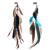 MWOOT 2Pcs Feather Hair Clip-in Extensions for Women Halloween Cosplay Costume Carnival Party Headdress  Handmade Bohemian Hippie Hair Clip Comb  Mixed Peacock Pheasant Tails Feather Clips Black Brown