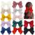 12 Colors Pack 8 Inch Large Big Oversized Knot Bowknot Satin Hair Bows French Barrettes Hair Clips Bun Ponytail Holder White Red Yellow Blue Black Hair Bow Ribbon Accessories for Women Girls Adults