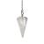 Crystal Pendulum Made of Natural Quartz for Dowsing Divination Chakra Reiki. Pointed with Chain and Jewelry Pouch