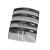 4 Pack of Large 9cm Plain French Side Hair Combs Slides Grips Clips Hair Accessories for Women Girls by Glitz4Girlz (Black)