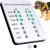 Allinko Dog Feeding Reminder Magnetic Reminder Sticker, AM/PM Daily Indication Chart Feed Your Puppy Dog Cat, Easy to Stick on Any Magnet or Plastic Surface - Prevent Overfeeding or Obesity 1-Silver