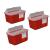 Oakridge One Gallon Sharps Containers with Pop up Lid (3 Pack)