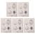 SUPVOX 5pcs Tattoo Practice Skin Rose Pattern Silicone Tattoo Skin for Tattoo Learning Training