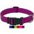 Dey - Premium dog collar nylon |Adjustable |For small and large dogs |Many colors and sizes |Collar dog cat puppy |Dog neck bands |Cat neck band |Puppy neck band |Lila M M - 2.0 x 34-49 cm purple