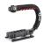 Zeadio Video Action Stabilizing Handle Grip Handheld Stabilizer with Hot-Shoe Mount for Canon Nikon Sony Panasonic Pentax Olympus DSLR Camera Camcorder Standard Version