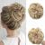 JJstar Messy Hair Bun Curly Wavy Hair Scrunchies Accessories Pieces for Women Girls Synthetic Hair Chignons (Dirty Blonde)