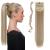 Pference Extensions Ponytail Clip in extensions such as real hair braid art hair hair extension hair part 58cm smooth dirty bleach blonde