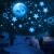Glow in The Dark Stickers Luminous Dots Stars and Moon DIY Wall Stickers for Ceiling Or Wall Decoration Wall Stickers for Kids Room Nursery Bedroom Living Room Decor (1109 PCS) 1109pcs WallStickers