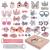36PCS Baby Hair Clips for Little Girls Hair Barrettes Ties and Accessories Toddlers Kids for Birthday Christmas Children's Day Gift