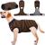 Kuoser dog body after op dog body after castration male bitch dog body after op bitch breathable body for dogs after op leakage protection dog anti-wound licking op body dog brown xxl xxl (1 Pack) brown striped