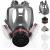 Full Face Gas Mask - Reusable Respirator Gas Masks Survival Nuclear and Chemical with 6001cn&40mm Activated Carbon Filter Against Gases/Dust/Vapors/Fume for Chemicals Spray Paint Industry Sanding