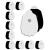 20-Pack TENS Unit Replacement Pads Long-Lasting Snap Electrodes for 100 Times of Use per Pad AVCOO Latex-Free TENS Pads Set Compatible with TENS EMS Devices Using 3.5mm Button Lead Wires 01-White