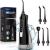 Mouth shower wireless coslus portable electrical tooth cleaner 3 modes & 5 nozzles 300ml tooth shower oral mouth shower test winner for oral care & cleaning travel home black gray