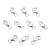 10 Sets fine 925 Sterling Silver Safety Lobster Claws Clasp with Closed Jump Rings Connect Necklace or Bracelet (8mm)