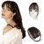 Sofeiyan bangs clip in 100% remy real hair fringe bangs clip in pony fringe extensions natural bangs with temple hair parts real hair hair extension for women 2# wispy bangs