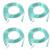 4 Pack Oxygen Tubing - Each Length 16.4 Feet - Premium Green Crush Resistant Oxygen Tubes