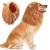 Vivifying Dog Costume Lion's Mane Adjustable Dog Wig with Ears for Medium and Large Dogs (Brown)