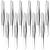 12Pcs Stainless Steel Tweezers Set - Slant Tip Tweezers for Women Eyebrow Tweezers for Men Precision Facial Hair Tweezers for Eyebrows - Long Tweezers Silver Gripper Tweezers for Ingrown Hair Tool 12 Count (Pack of 1)