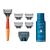 Harry's Razors for Men - Men's Razor Set with 5 Razor Blade Refills, Travel Blade Cover, 2 oz Shave Gel (Ember) Bright Orange