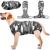 Kuoser Dogebody after op dog body after castration male bitch dog body after op bitch breathable body for dogs after op leakage protection dog anti-wound licking op body dog camouflage XL XL (1 Pack) gray camouflage color