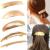 DeD Pack of 5 Women Hair Clips Metal Hair Pins Simple Retro Large Hair Barrettes French Clip Barrettes For Women Lady(Gold)