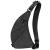 Sling Crossbody Bag Travel Anti Theft Safe Bag for Men Women Boys Waterproof Strap on Right Shoulder-black