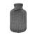 Hot Water Bottle Knitted Cover Grey Knitted Insulator Hot Water Bag for Pain Relief Great Gift for Women Soothes Muscles Cover only (Hot Water Bottle not Included) - By TRIXES