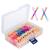 Cuttte 120PCS Disposable Dual Sides Eye Shadow Sponge Applicators with Container, 4 Colors Eyeshadow Brushes Makeup Applicator