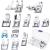 12 Pieces Sewing Machine Presser Foot Set Sewing Machine Spare Parts Accessories Multifunctional Sewing Foot Presser for Most Sewing Machines
