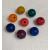 8 PC Rubber Ball Set Accessory for Tuning Forks Better Grip 8 Colors by Tuningforkshop