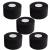 ADMITRY (5 Pack) Black Athletic Tape Sports Tape Strong Stick No Sticky Residue for Hockey Climbing Sports Medical Splints (Black 1.5 Inch X 45 Yards) Black Athletic Tape (Cotton) -5 Rolls