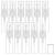 BENECREAT 40 pieces 3 ml of mini spray bottle with a fine fog transparent glass travel empty empty perfumable refillable sample bottle with plastic lid for perfume fragrance make-up tool 3ML clear cap