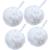 VANZAVANZU Bath Loofah Large 80g Shower Sponge Body Scrubber Mesh Pouf for Men and Women  Set of 4 (White) 4-White