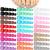 720 Pieces 30 Sets Fake Toenails Short False Toe Nails Press on Toenails Square Solid Color Full Cover Toe Nails Matte Toenails for Women and Girls (Bright Color)