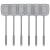 MR.SIGA Heavy Duty Long Handle Fly Swatter, Gray, 6 Pack