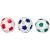 Lena 62163 Soft footballs 3 Set SportsFiTt balls white with blue green or red 3 soft balls each 10 cm soft foot balls for inside and outside soft sports balls game balls for children from 12m