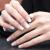 Danni & Toni half hardened gel nail foils (aria) pink and white gradation ombre glossy gel nail sticker semi -hardened nail foil nail ticker wraps 28 sticker