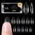 Modelones nail tips 500 pieces-Full cover nail tips set soft gel tips set pre-buff pmma resin nail tip artificial nails for gluing nail art diy 10 sizes medium almond almond 500Pcs-help matte