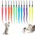 Molain cat toys interactive cat toys colorful fabric ribbons catschnurring toys cat toys for interiors interactive pet toys for kitten training cat accessories color 12 pieces