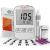 OhCare Lite Blood Sugar Test Kit  Blood Glucose Meter with Strips and Lancets, Lancing Device, Log, and Case - One Touch Eject Glucometer (50 Strips & 50 Lancets)