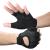 Flintronic fitness gloves breathable training gloves with microfiber fabric non-slip silicone gym gloves weight lifting gloves sports gloves for women (improved style) #1 black-M