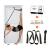Stretch Strap with Door Anchor  Improve Leg Stretching with Door Flexibility Trainer - Perfect Home Equipment for Ballet, Dance, MMA, Taekwondo, Yoga & Gymnastics Exercises - Booklet & Box Included Black