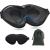 Ezona Sleep Mask 3D Deep Contoured Eye Mask Sleeping for Men and Women Suitable Side Sleeper 100% Light Blocking Blindfold & Eye Cover Soft Comfort Eye Shade for Night Shift Travel Yoga Nap Black