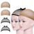 URAQT Wig Caps 4 Pcs Stretchy Nylon Stocking Wig Cap Ultra Thin Unisex Wig Cap to Hold Wig in Place for Women Men Breathable Wig Net Cap for Long Short Hair 2 Mesh Black+2 Beige