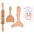 3-in-1 Wood Therapy Massage Tools Lymphatic Drainage Massager Wooden Massager Body Gua Sha Tools for Maderotherapy Colombiana,Anti-Cellulite,Body Sculpting and Contouring KIT02-3 in 1