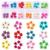 LPOne 60 pcs 3D Nails Dried Flowers Resin Accessories Mini Natural for Nail Art Supplies Decal Mixed Accessory Starry Flower Stickers Colorful Dry Decals(12 Colors).  2.8 x 0.75 0.67 inches