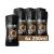 AX 3-in-1 shower gel & shampoo Dark Textation for all-day fresh irresistible fragrance and a pleasant shower dermatologically tested 6x 250 ml amber 250 ml (6 Pack)