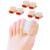 Povihome 6 Pack Gel Toe Spacer Separators(0.6'' Thick), Bunion Corrector for Overlapping Toe (1st/2nd Toe), Silicone Toe Spacers with Soft Gel Lining for Hallux & Bunion Pain Relief 6 Pack Big Toe Separators